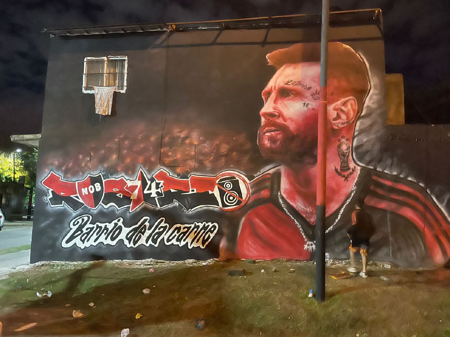 【[舔屏][舔屏][舔屏]】在罗萨里奥的一幅梅西新壁画[哇][哇][哇]#梅西[