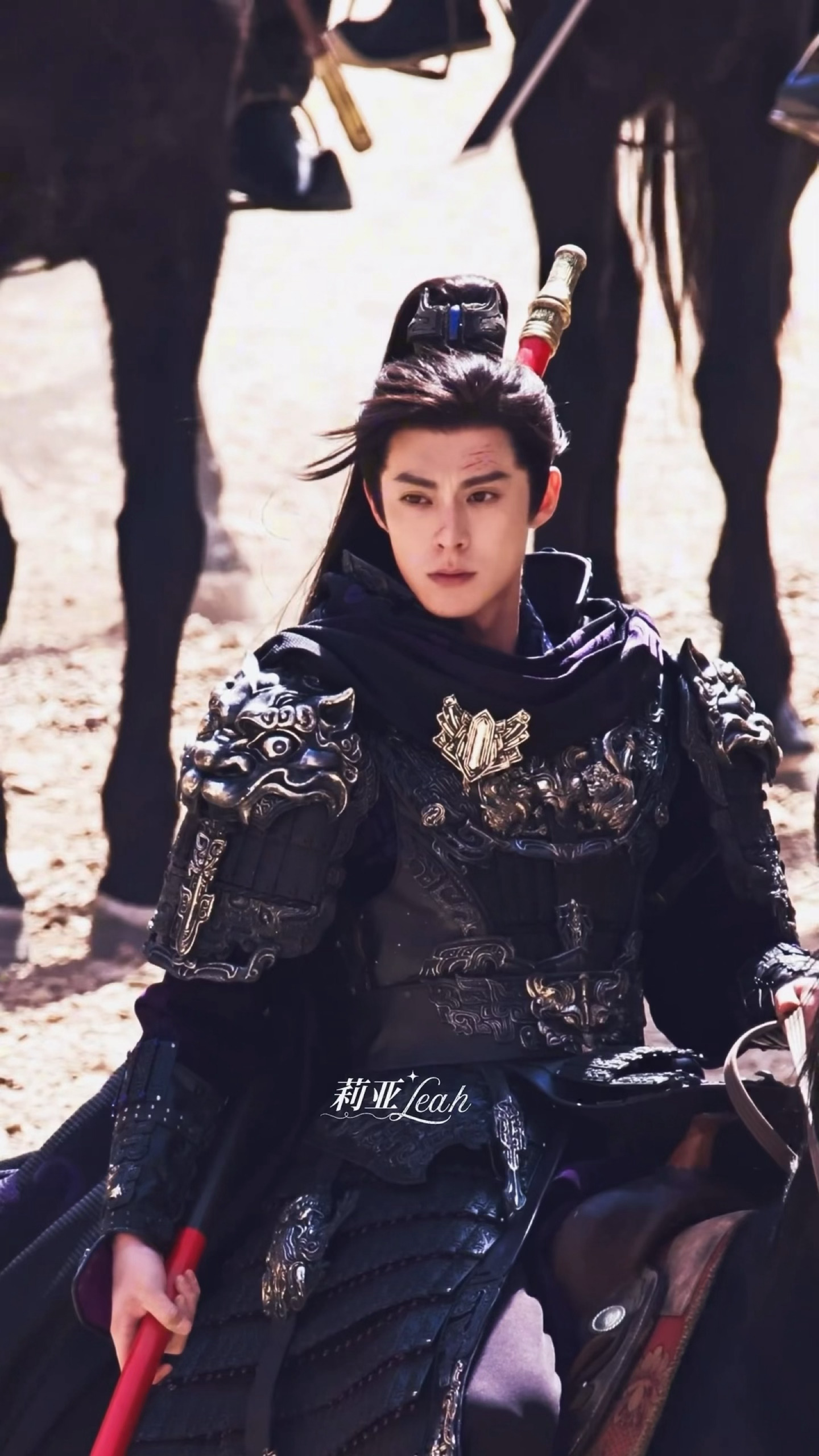 意气风发的少年将军！！！王鹤棣谢景行拿长枪策马路透