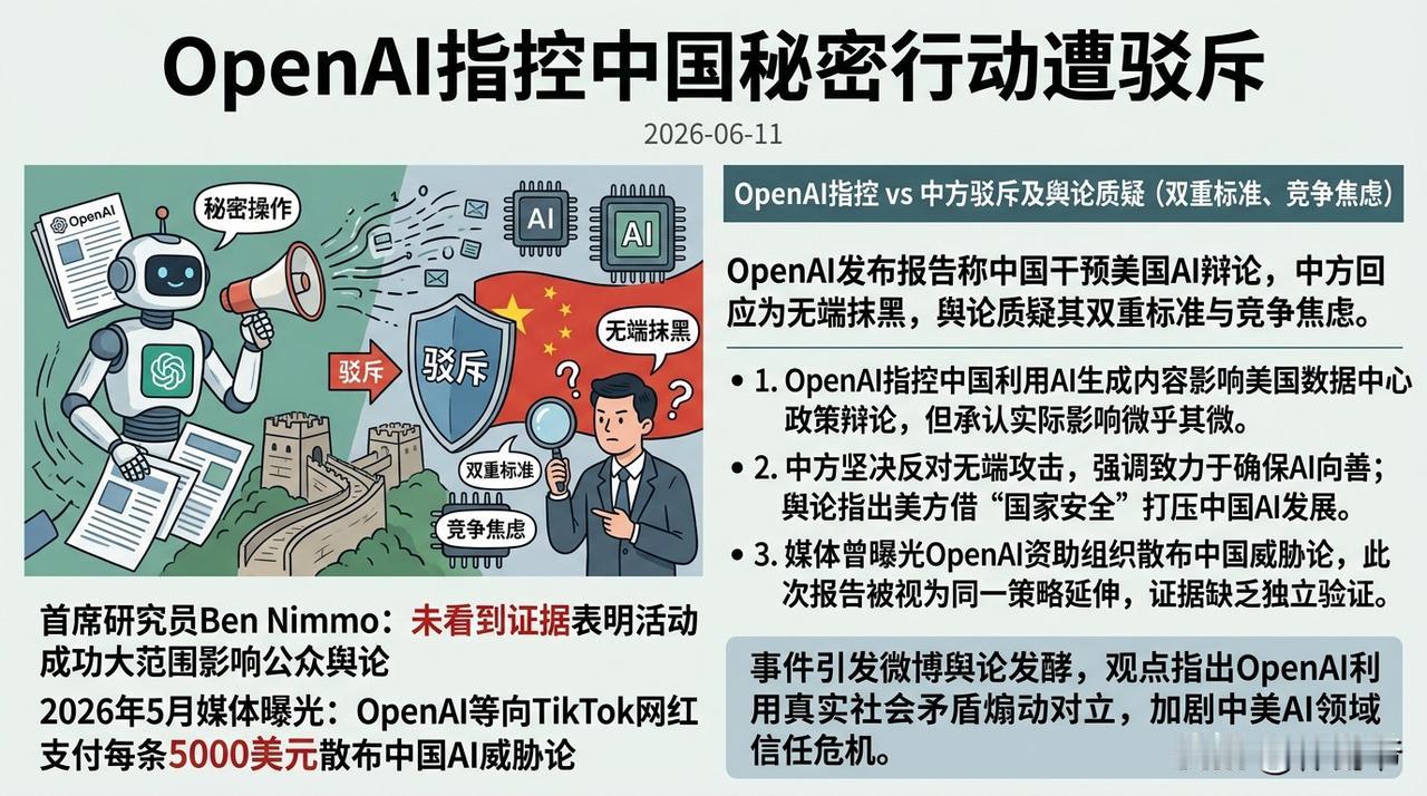 OpenAI称中国秘密行动，这简直就是无稽之谈！就说最近，先是美国那所谓的“伏特