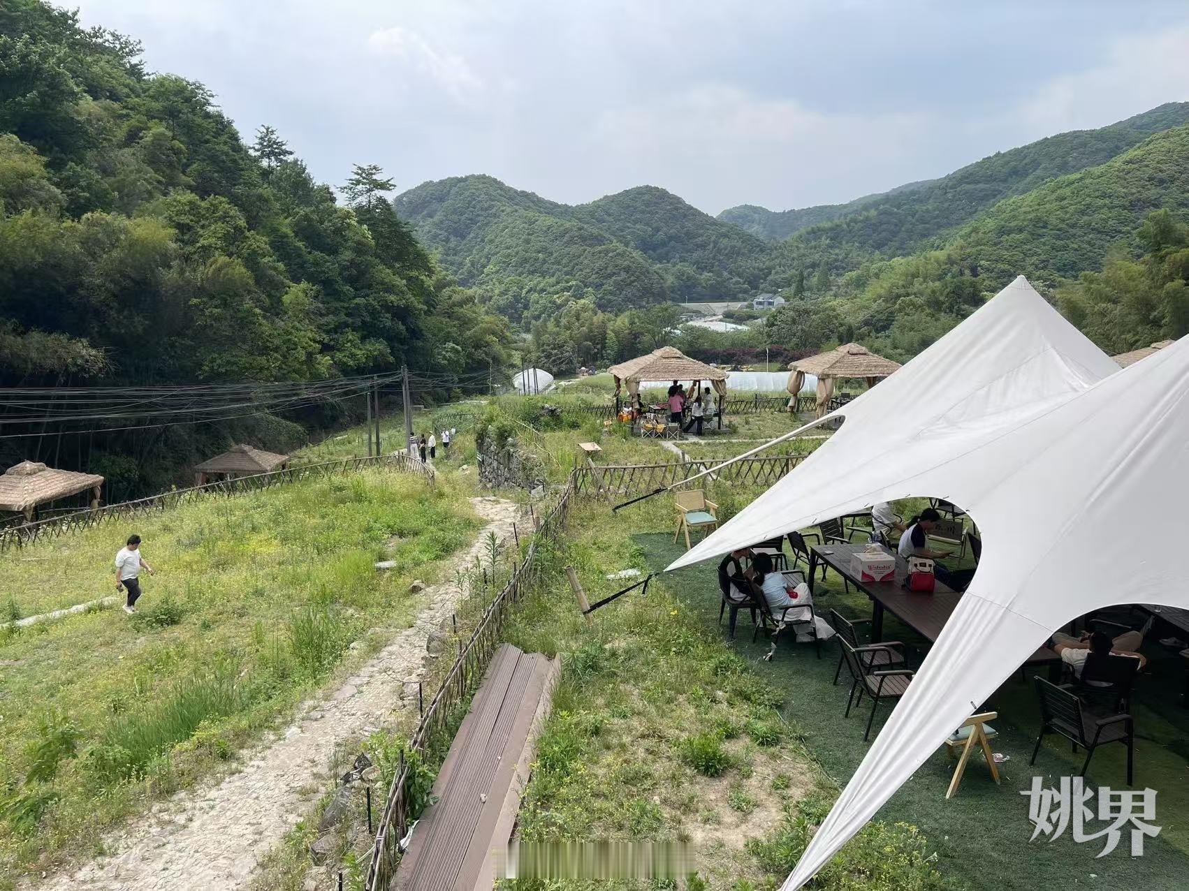 【休闲农场多元业态引客来 】阳光洒满山野，位于余姚梨洲街道雁湖村的高地岭古道家庭