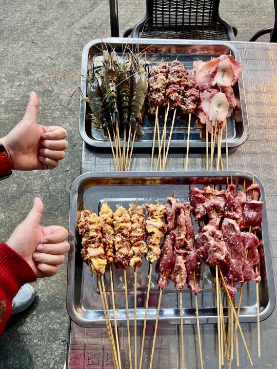 本地人爱惨的广式烤牛肉串plus版，香迷糊了❗