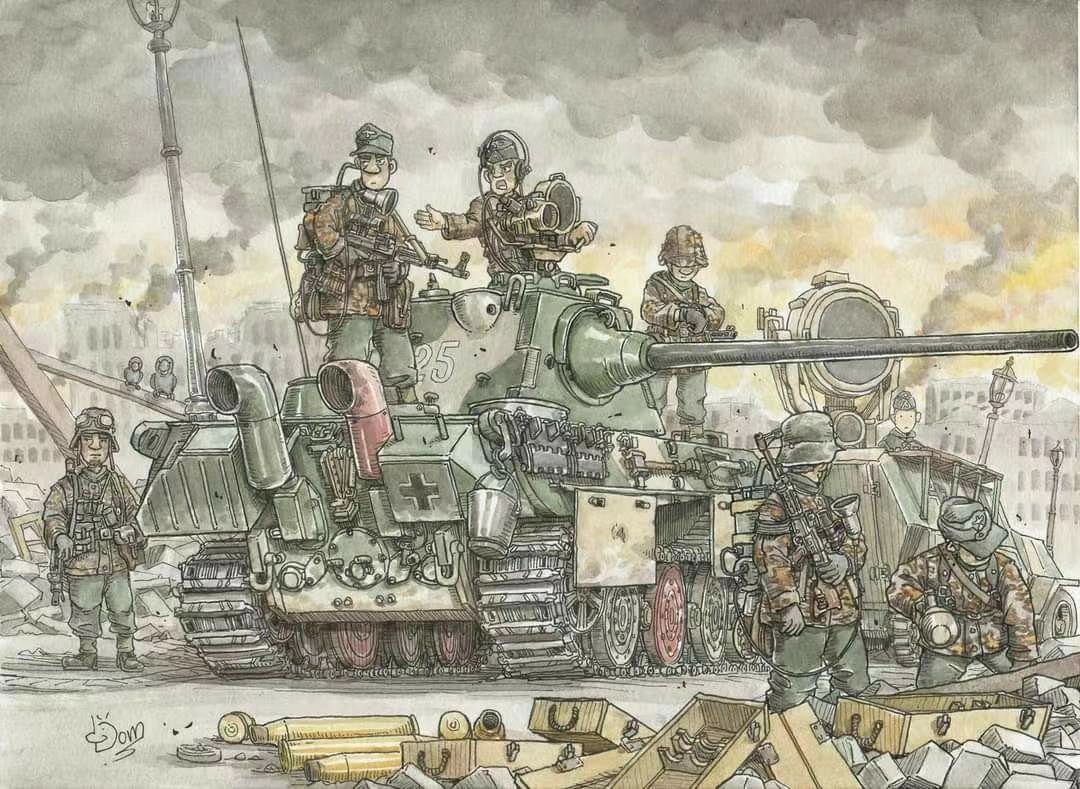 1945年柏林保卫战，拿着最先进的武器