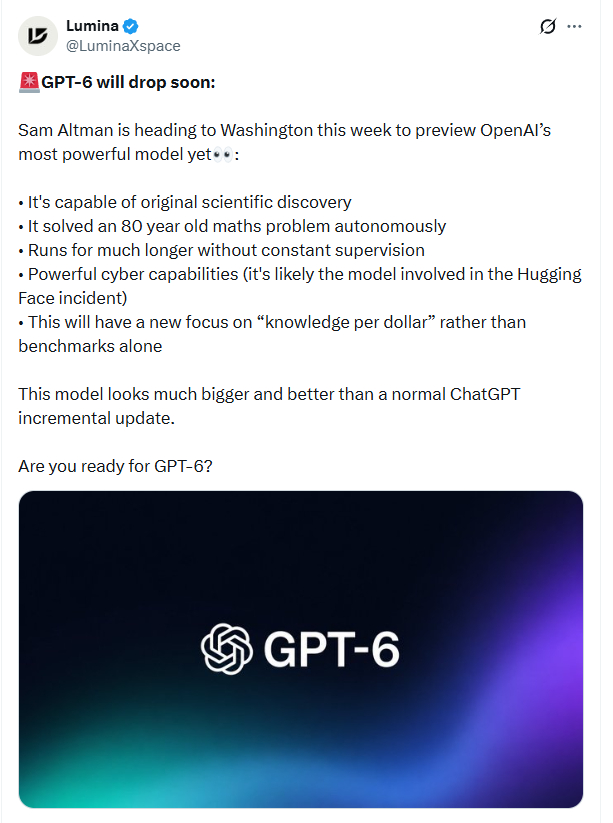 GPT-6马上要来，这次会上演王者归来吗？GPT-6和Fable 5.1，已经准