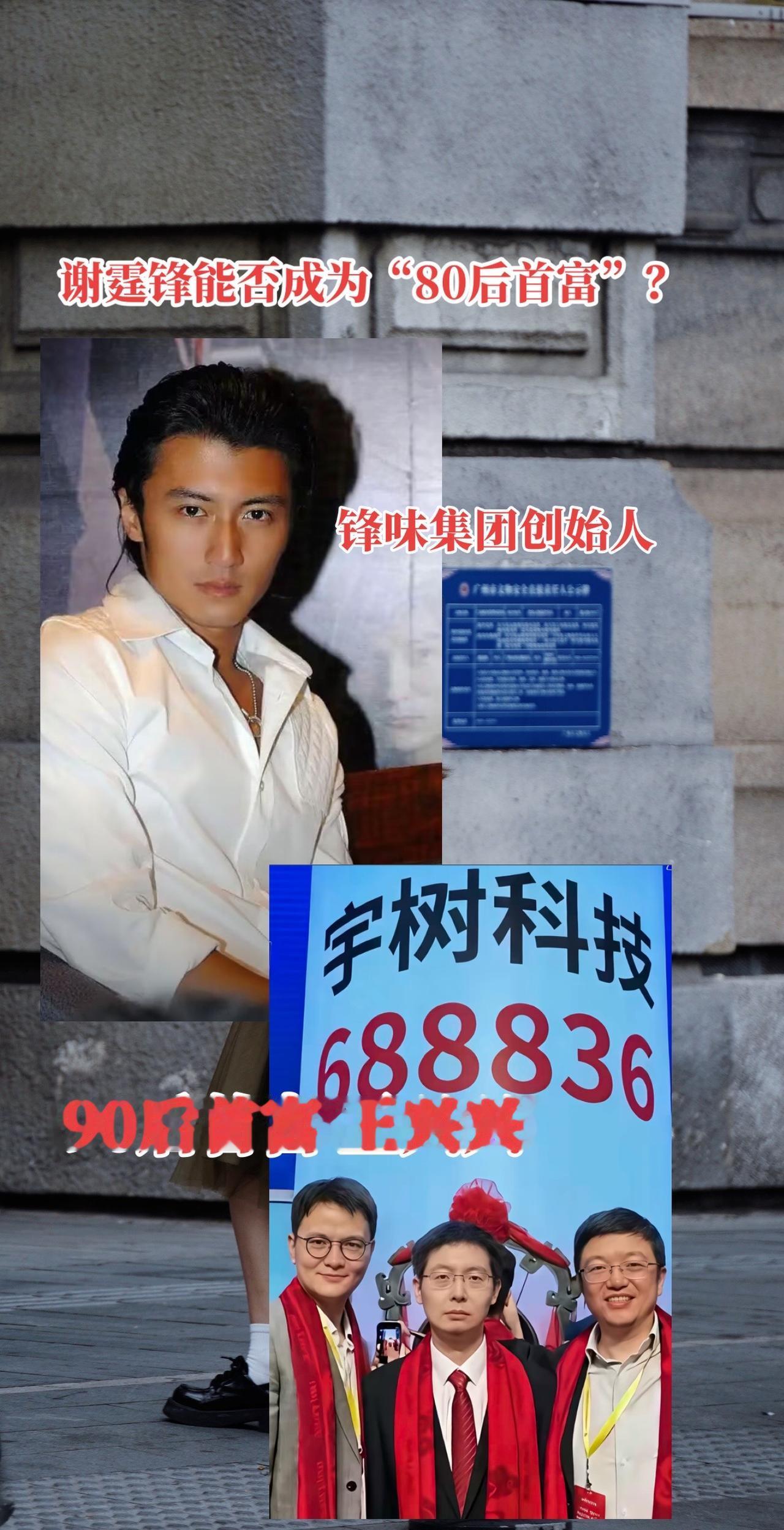 谢霆锋能否成为80后首富？谢霆锋 王兴兴