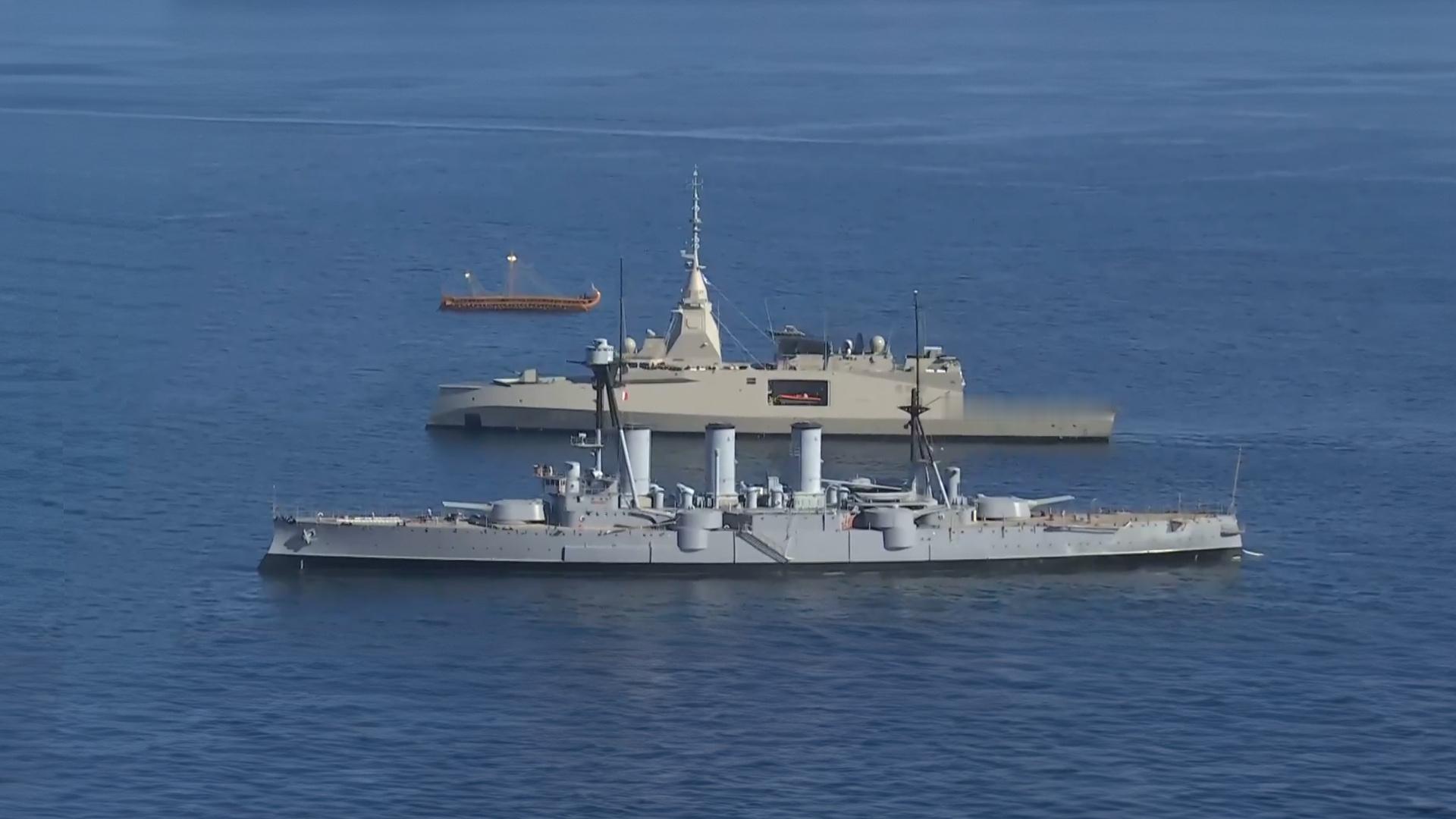 2026年1月15日，希腊海军客蒙级国防与干预(FDI)多任务护卫舰“客蒙”号（