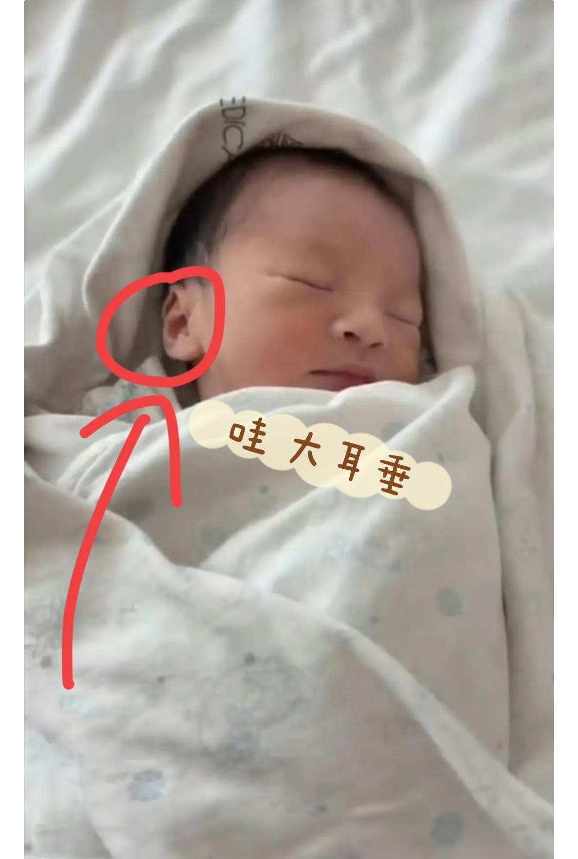 我的老天爷，命好不好，

出生面相就能看出来。

这孩子一出生就显得命好，元宝一