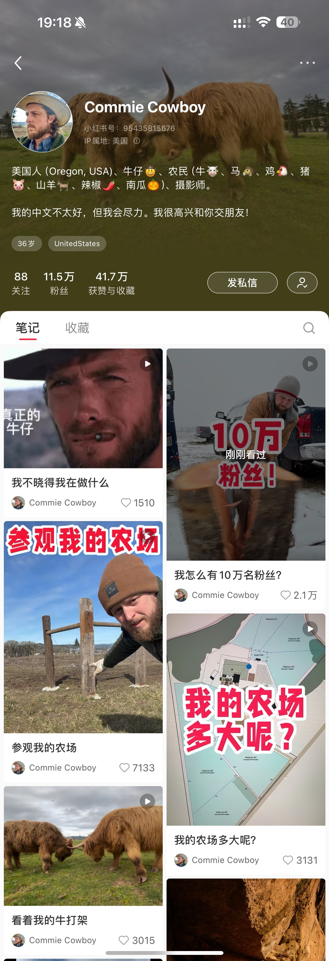 看到有个老外发了一条：「为什么我有十万粉丝？」寻思这谁啊，这么凡尔赛，好讨厌点进