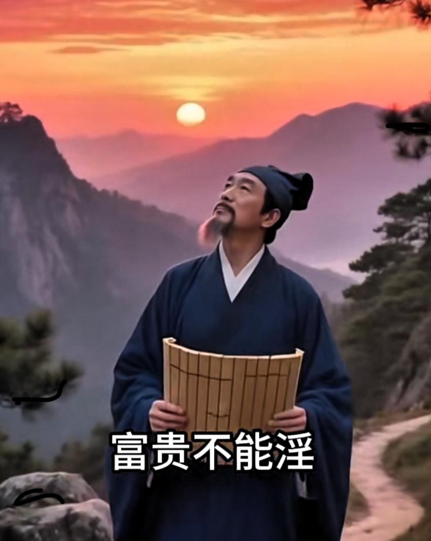 看到《孟子》垂涎三尺

富贵不能淫

贫贱不能移

威武不能屈

此之谓大丈夫