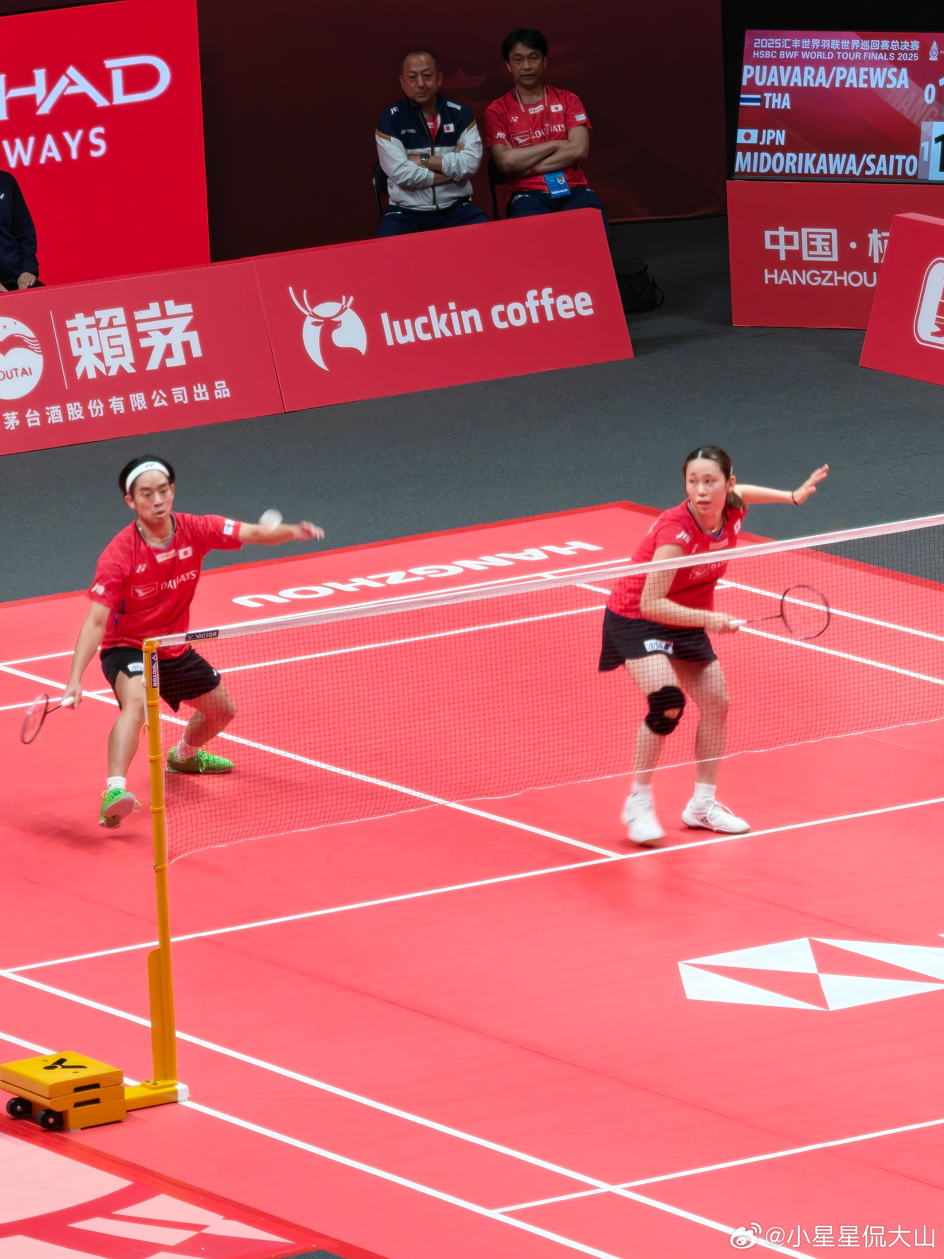 绿川大辉/斋藤夏🇯🇵 21-19、21-18 🇹🇭德差波/苏皮萨拉决胜杭