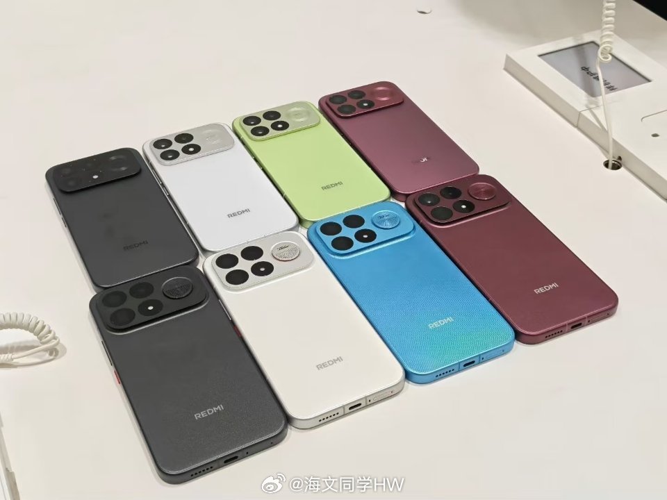红米发布会红米k100系列今晚发布，居然有这么多颜色!有一说一，红米的质感真的越