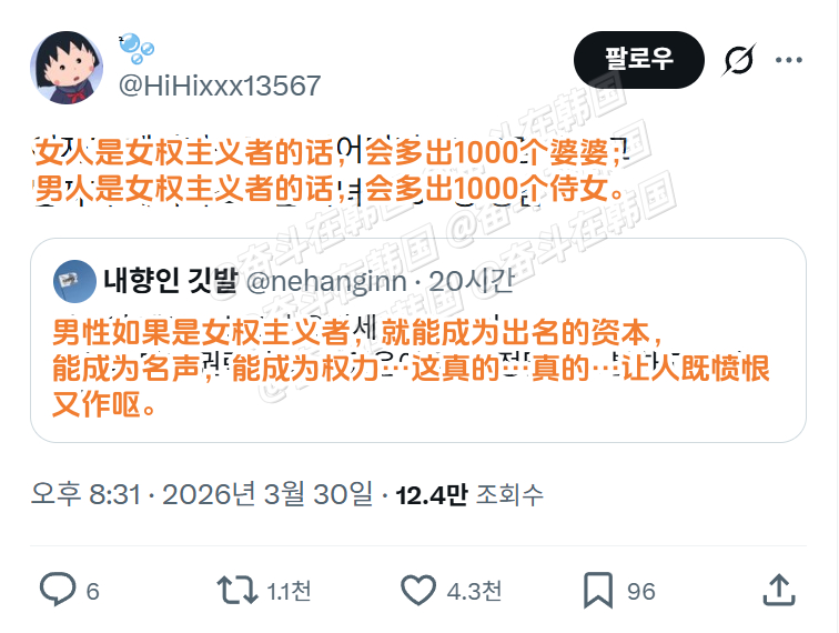 男人女权主义VS女人女权主义的差别海外新鲜事 热点现场