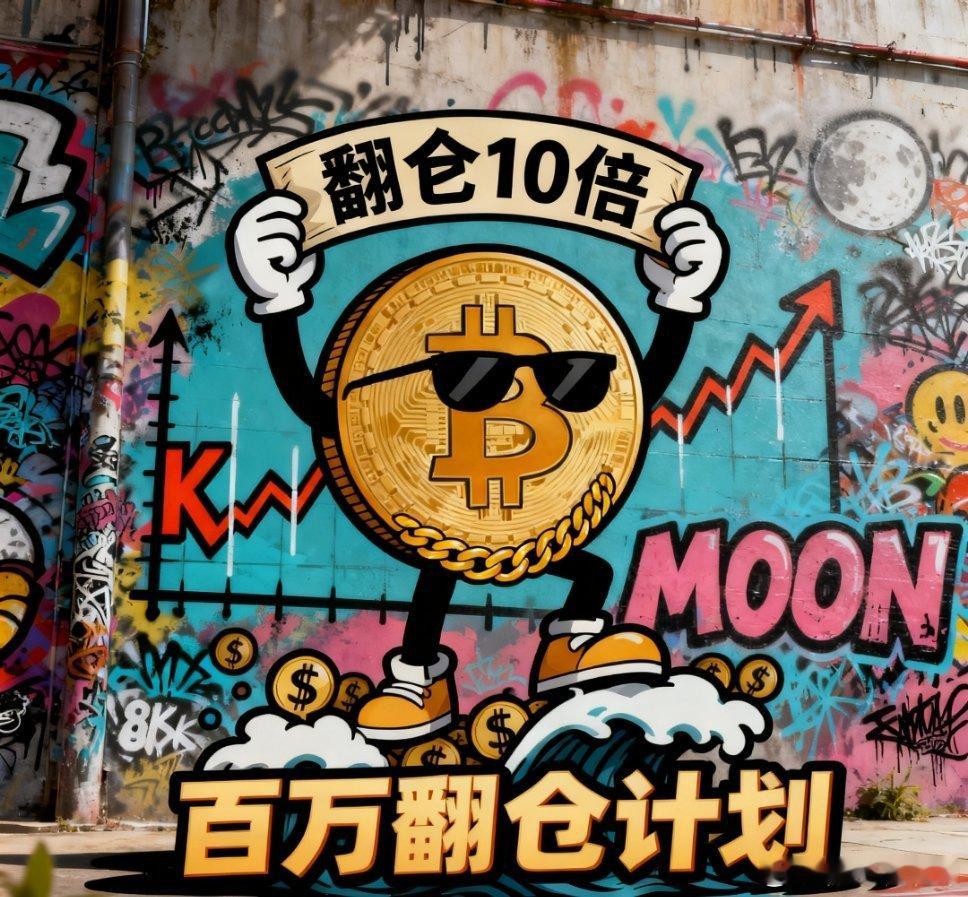 比特币百万翻仓计划进行中，已经连续多连胜，速度集合！！ 