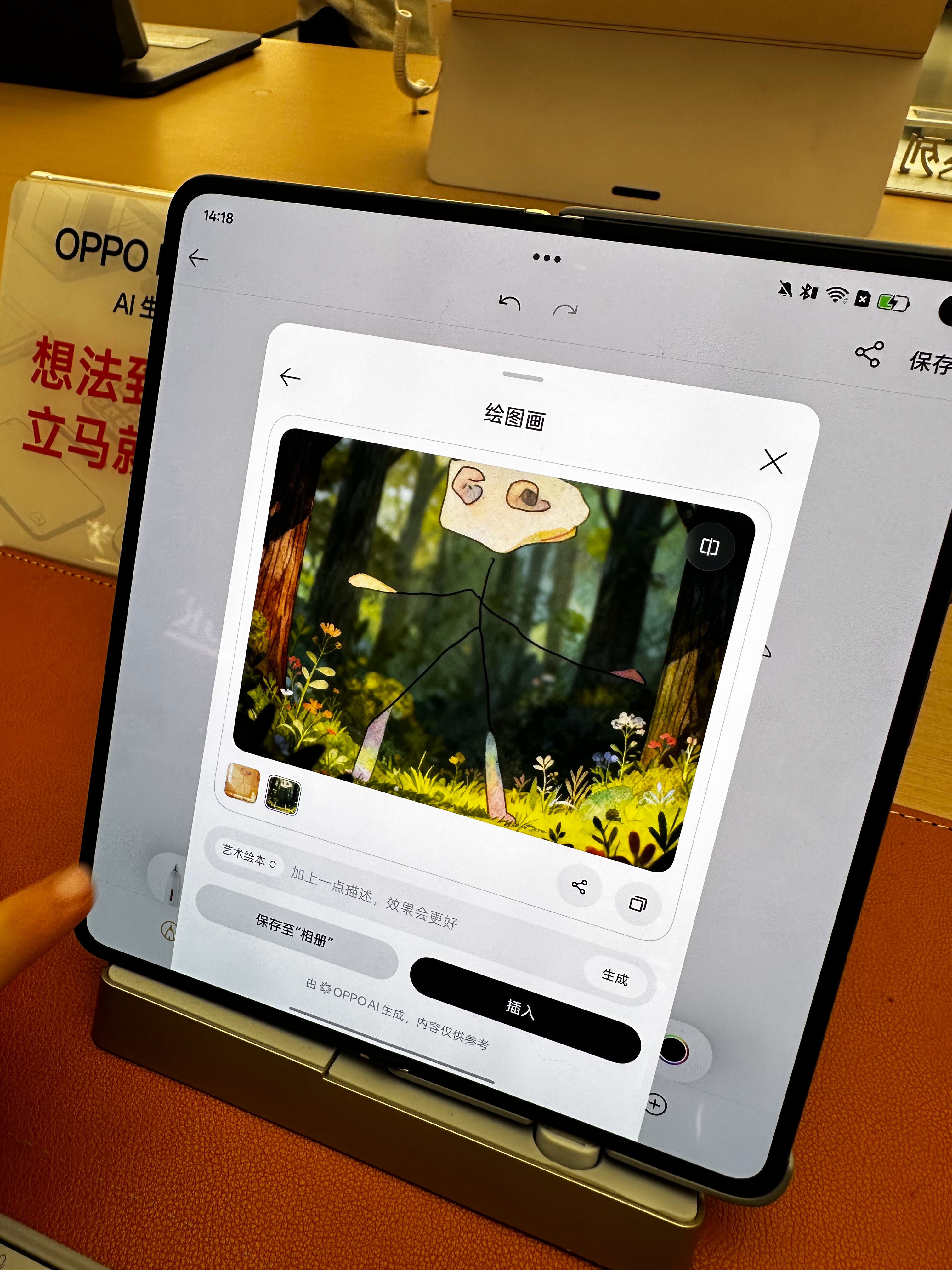 N6雀食不错，五岁弟弟几笔画的抽象火柴人，AI一键生成的作品