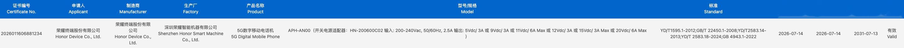 荣耀 Robot Phone 已通过 3C 认证，荣耀自有工厂生产 