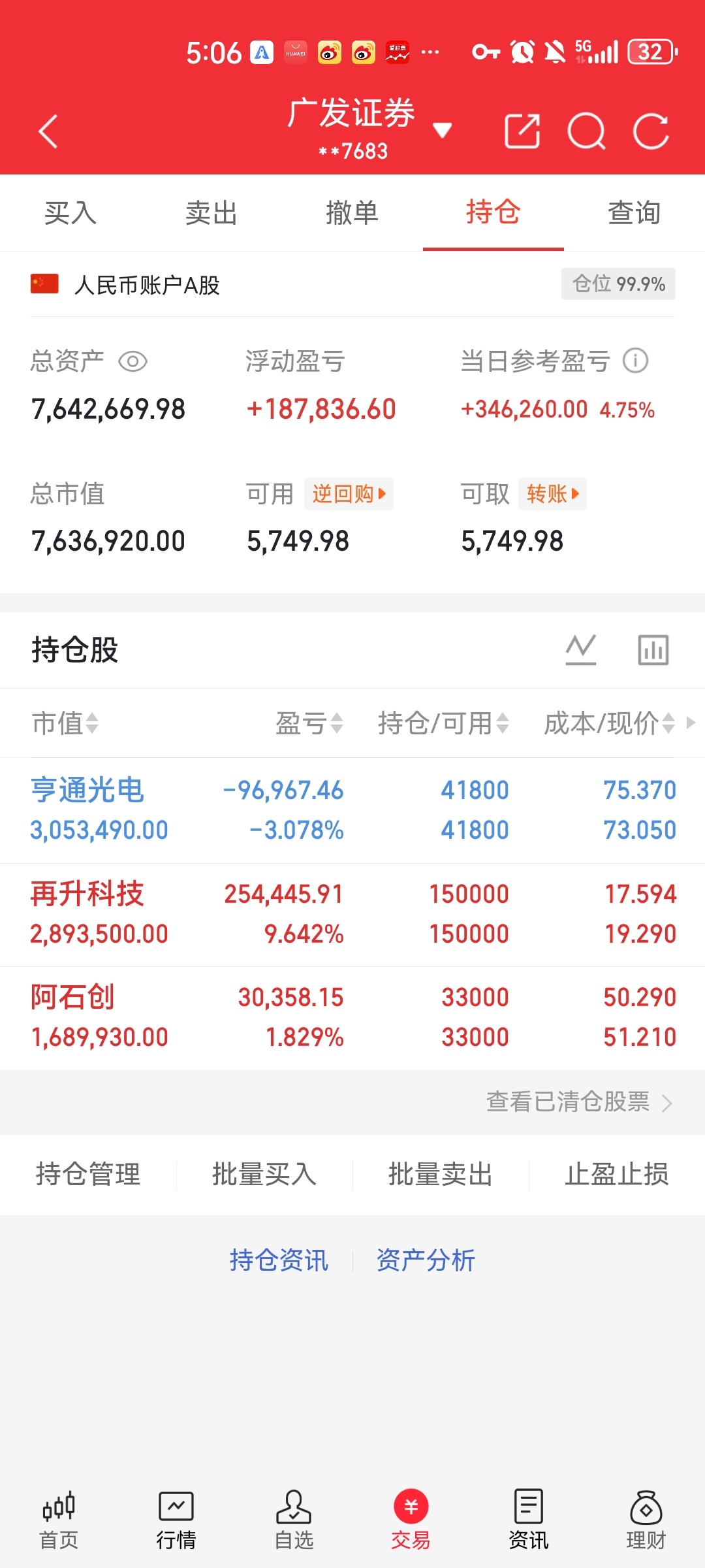 鸿哥实盘来了 | 全程公开透明稳控风险，坚守复利，全力追梦，关注鸿哥，大家一起见