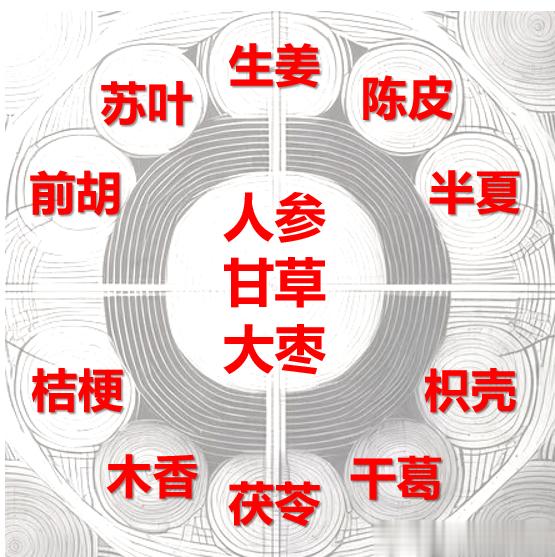 参苏饮治感冒发热头疼，或因痰饮凝结，兼以为热，并宜服之。若因感冒发热，亦如法，以