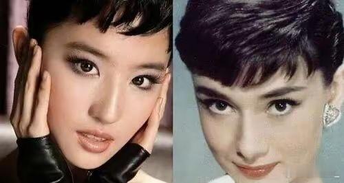 刘亦菲也曾以多种方式模仿过奥黛丽·赫本，其清新的气质和赫本有一定的相似之处。 ​