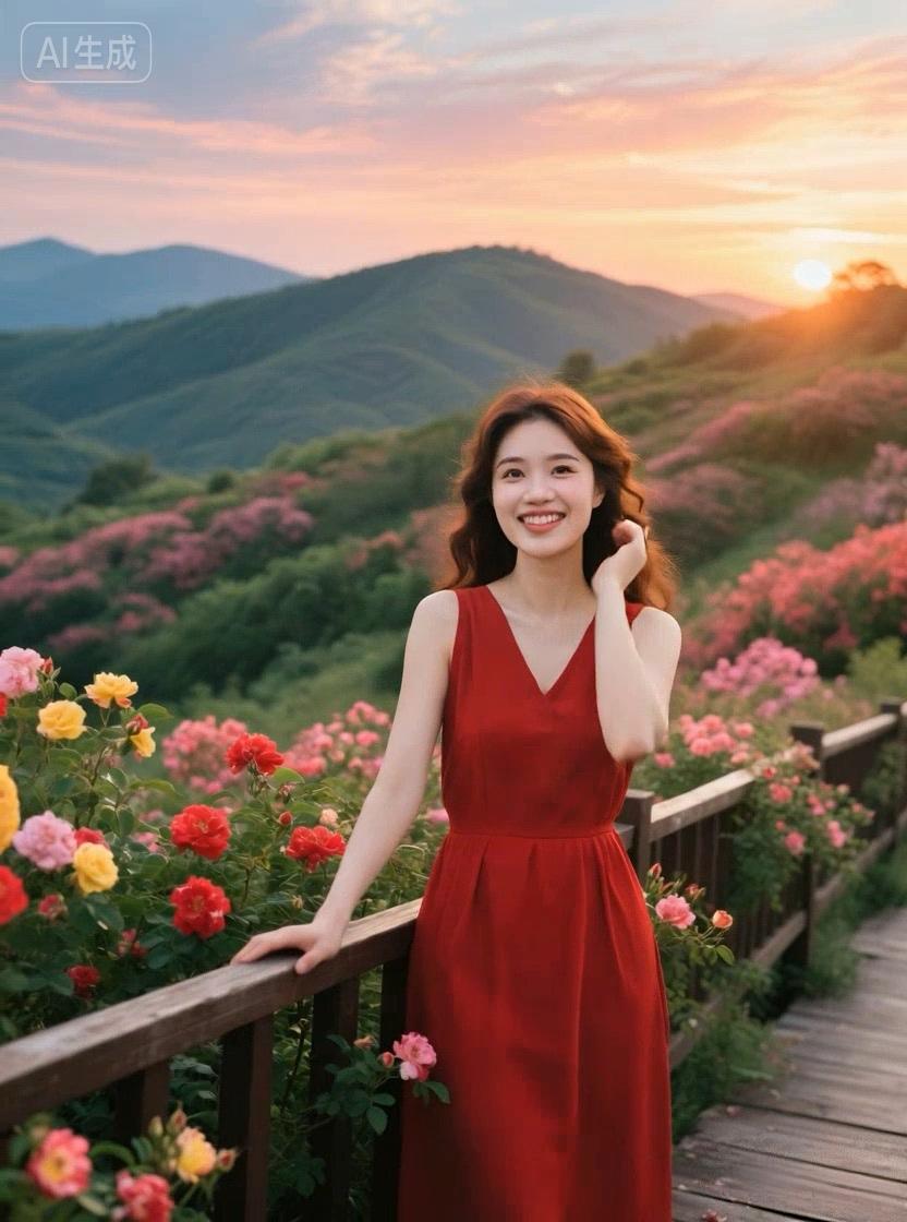 七绝●登高赏日/古韵  

登高望远踏青来，
春暖花鲜百卉开。
锦绣山川真壮丽，