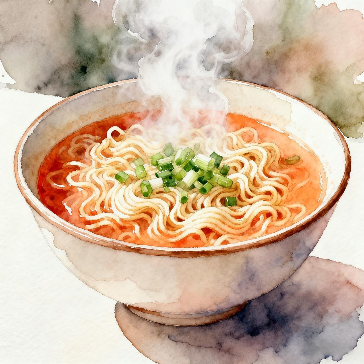 中午匆匆忙忙回家，来不来烧饭，就冲一碗方便面吃。

好久没有吃方便面了，也想它的