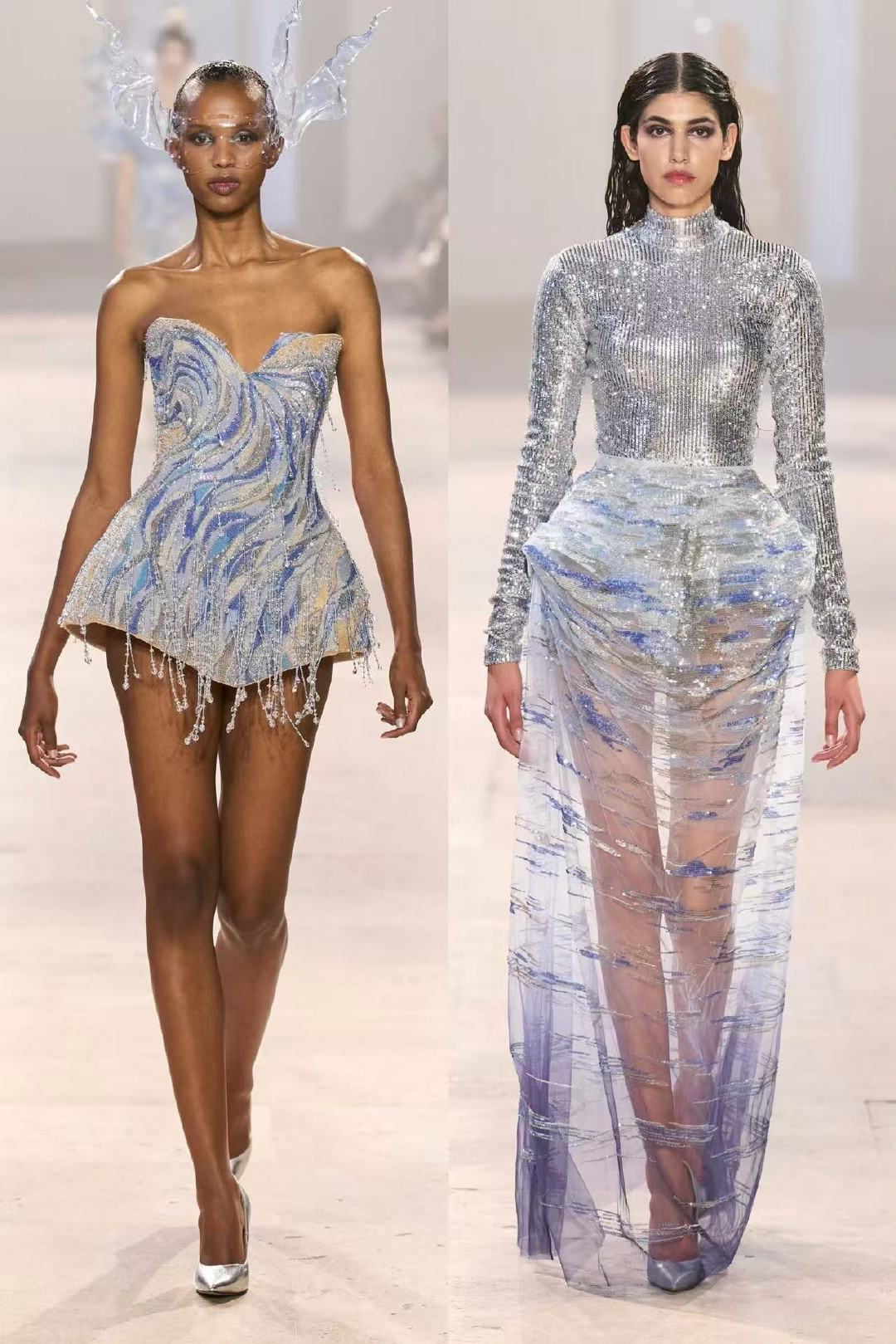 杨幂叠穿高定两套杨幂叠穿高定look 杨幂今日份活动造型来啦！真的好美啊！！ 