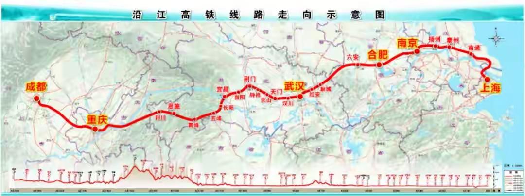 中国最强东西大动脉要来了 中国最强东西大动脉大概率指沿江高铁，即沪渝蓉高速铁路。