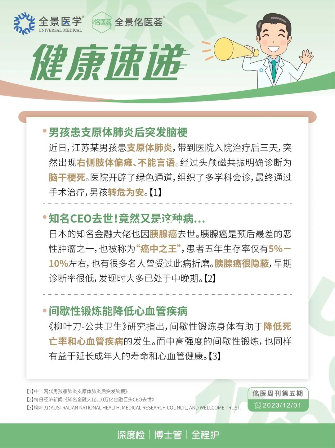 全景健康速递✨|这周健康界发生了啥？