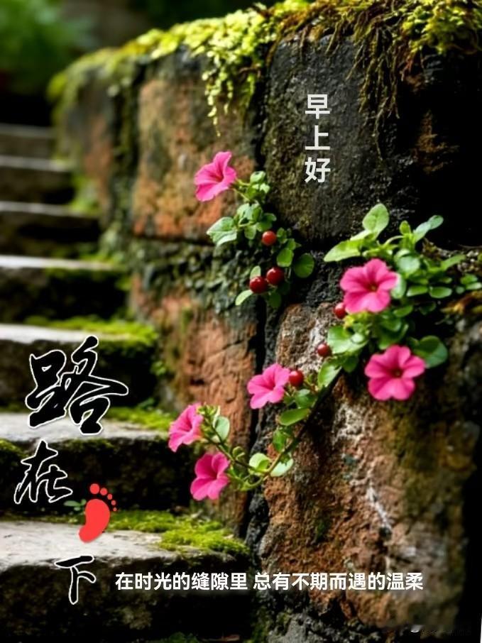 《采桑子·路在脚下》
 
平生步履皆成序，
莫问前程。
且踏歌行，
山阔云深自定