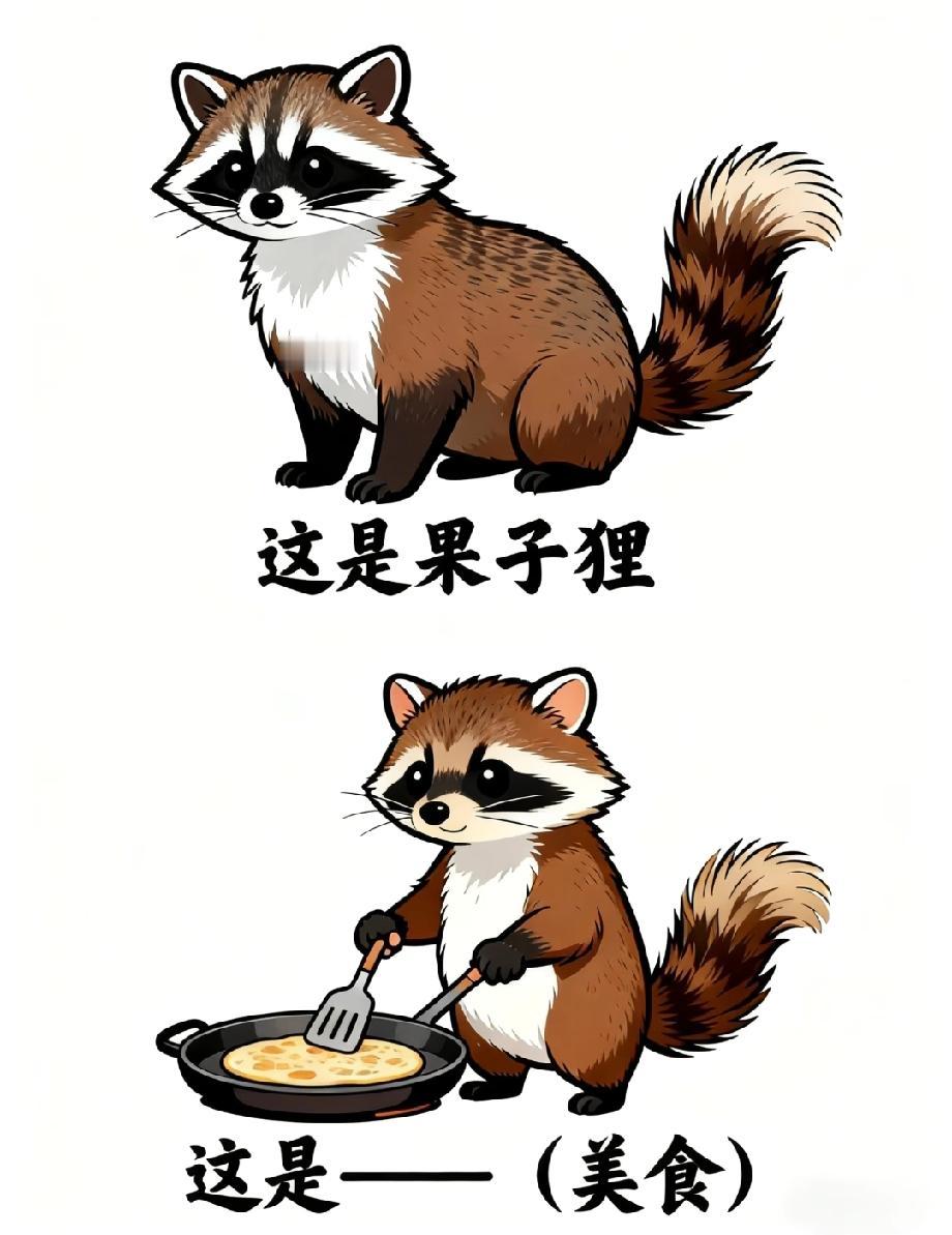 笑不活了！果子狸下厨变成啥美食？评论区说说你的答案