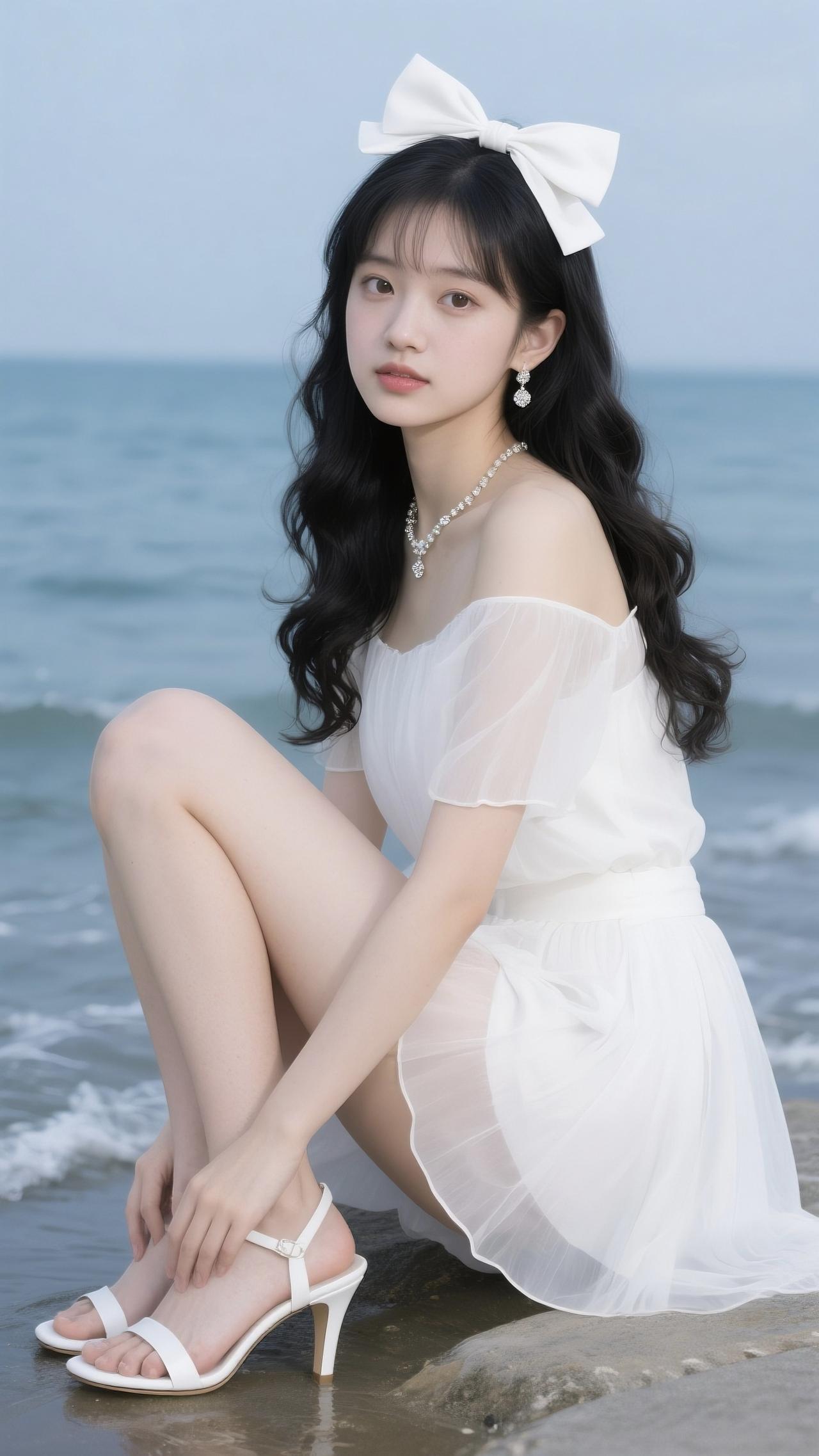 在这二十多度的天气里，去海边是一项不错的选择，留下美丽动人的瞬间，仿佛时间永远定