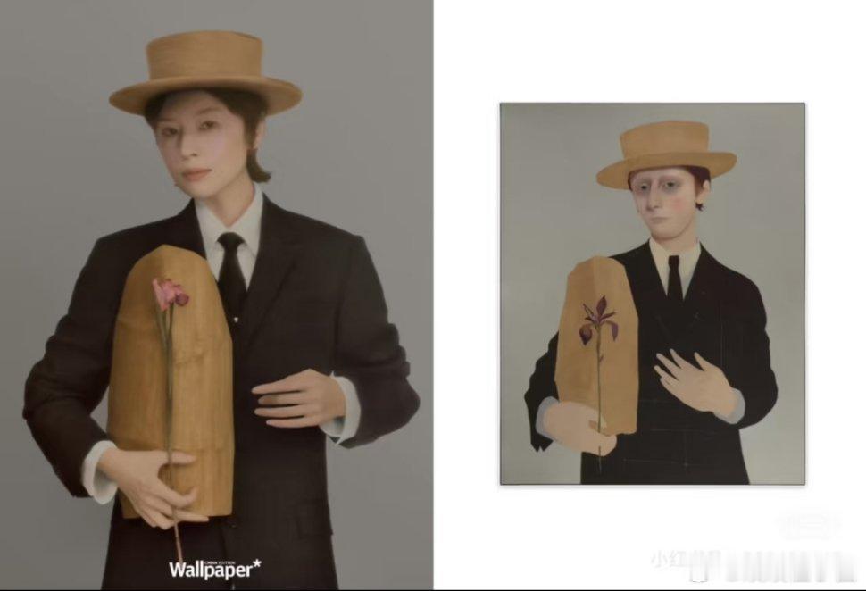 谁给董洁做的妆造高情商：董洁模仿世界名画低情商：wallpaper你是潘粤明粉丝
