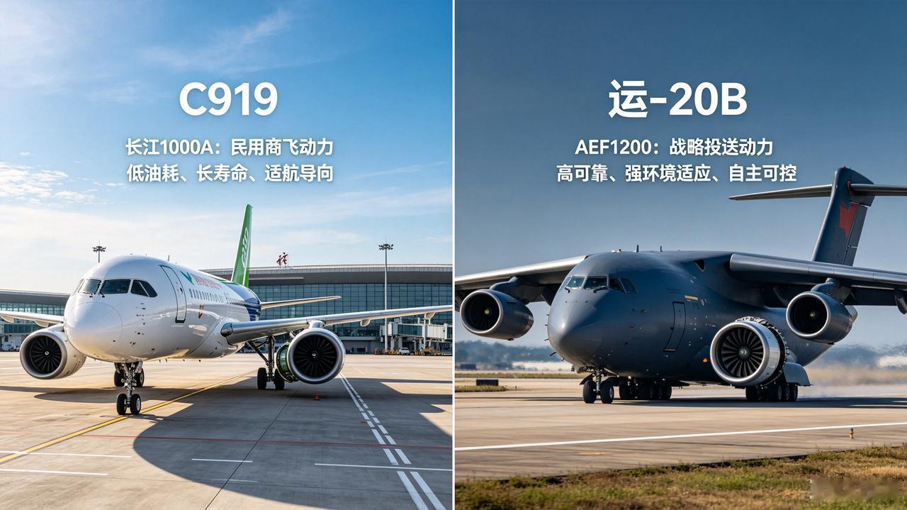 国产大飞机动力“双保险”：AEF1200与长江1000A的战略互补格局
在国产商