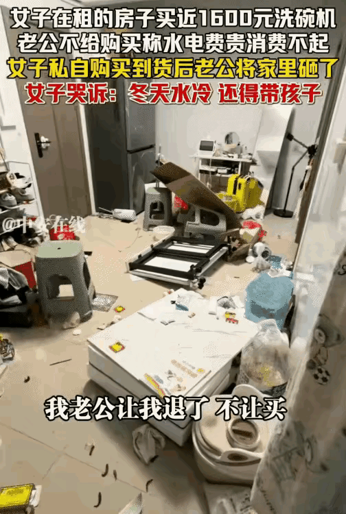 [比心]这女人太懒了，在外面租房子住，一家又有几个人呢？还要买洗碗机？女人不上班