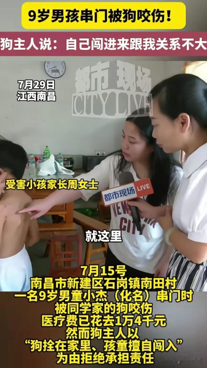 这次我支持狗！小孩去邻居家串门，被狗咬伤，医药费花了1万4，小孩母亲让邻居赔偿！