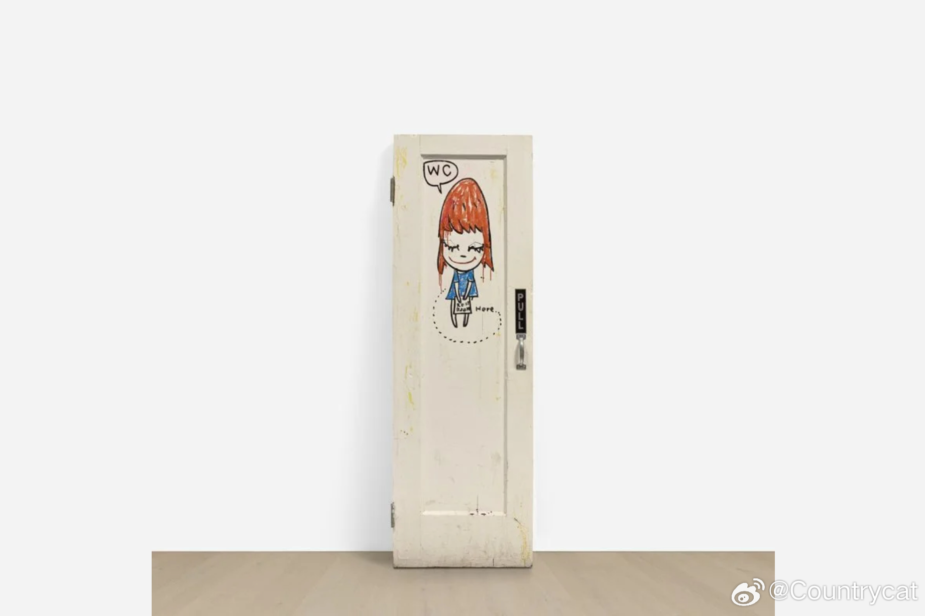 厕所涂鸦17年后“逆袭”！奈良美智唯一厕所壁画拍出206万港元海外新鲜事 原本让