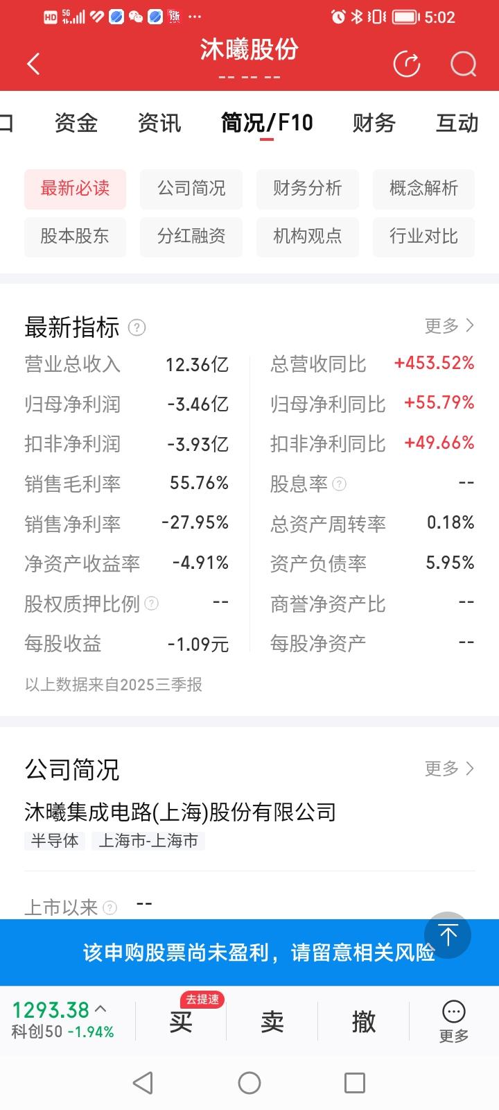 又一家半导体新贵沐曦股份明天即将登录科创板上市交易。一场财富盛宴明天即将拉开帷幕