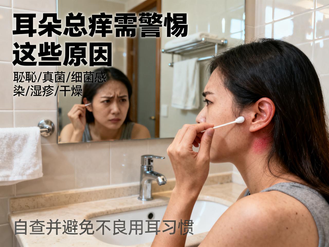 耳朵痒这件事，很多人都遇到过。有人觉得只是耳屎多了，随手就拿棉签、挖耳勺去掏，结