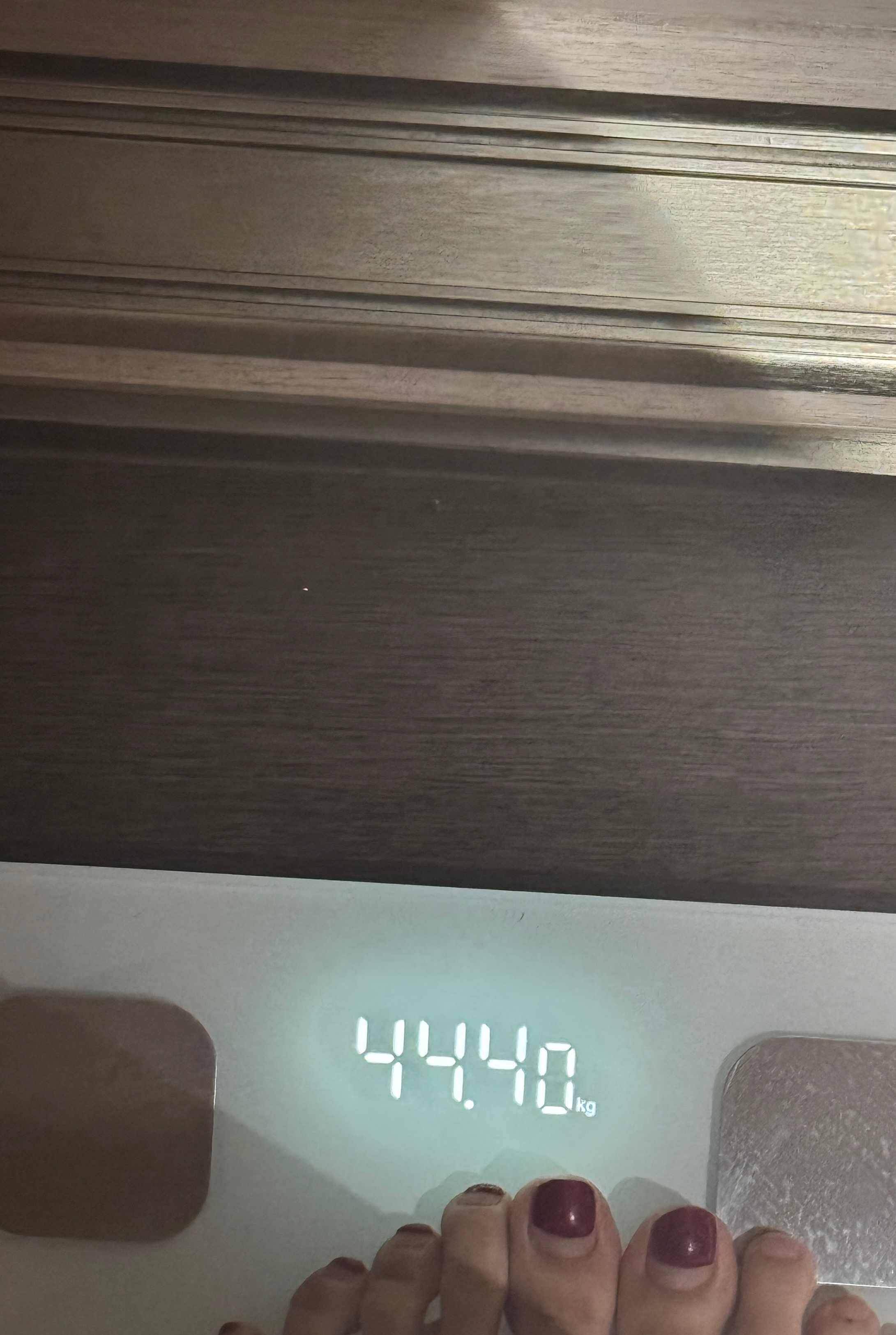 吃了一顿夜宵的体重 ​​​