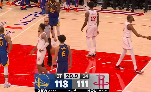 丢罚球篮板 丢4分？  然后杜兰特三分罚球 梅尔顿啊 勇士vs火箭