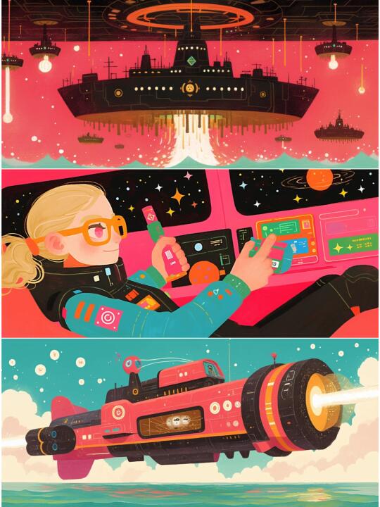 搭乘浮游船去探险