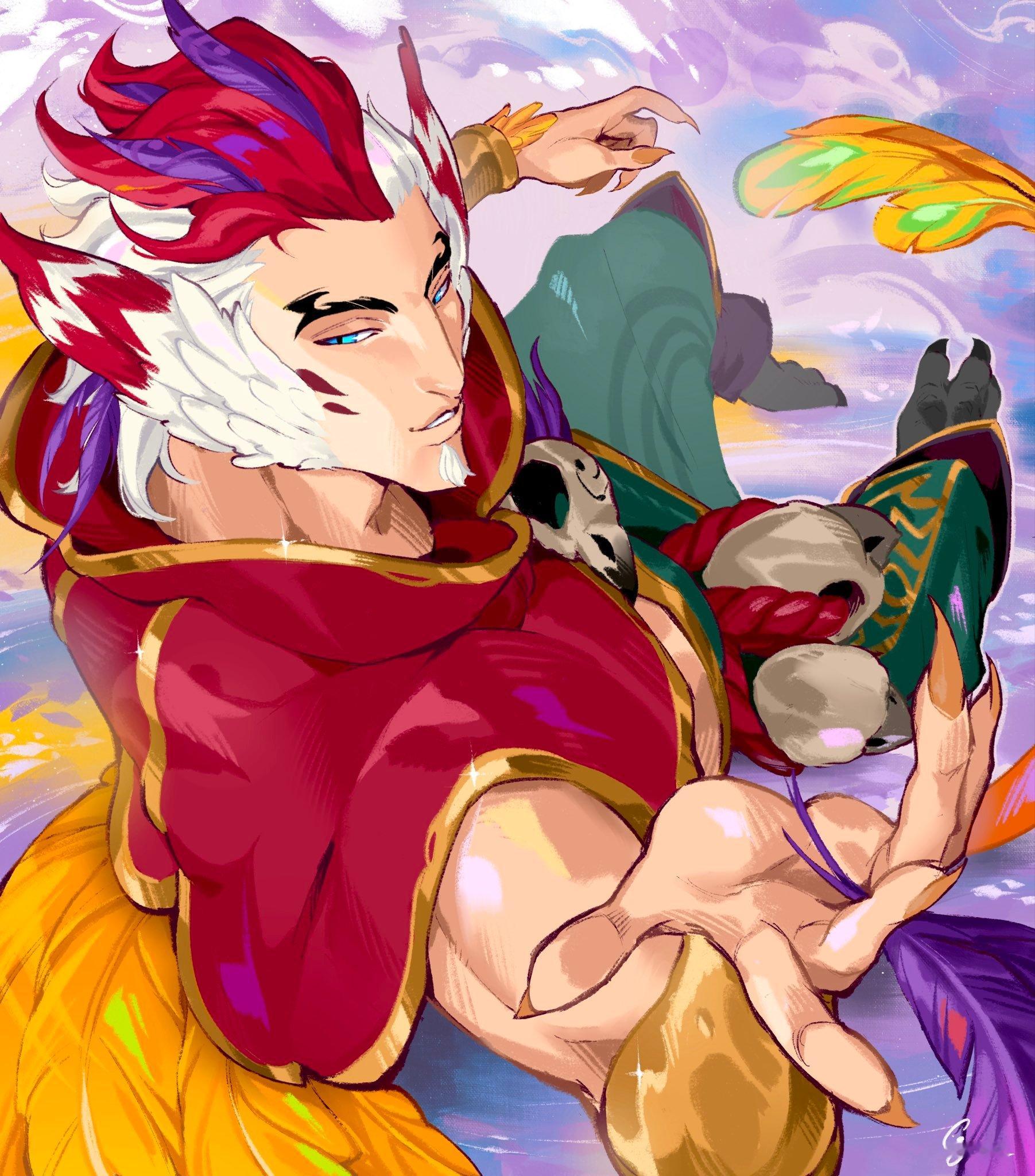 霞&洛九周年（cr:greeniris_）你们还单身吗？英雄联盟