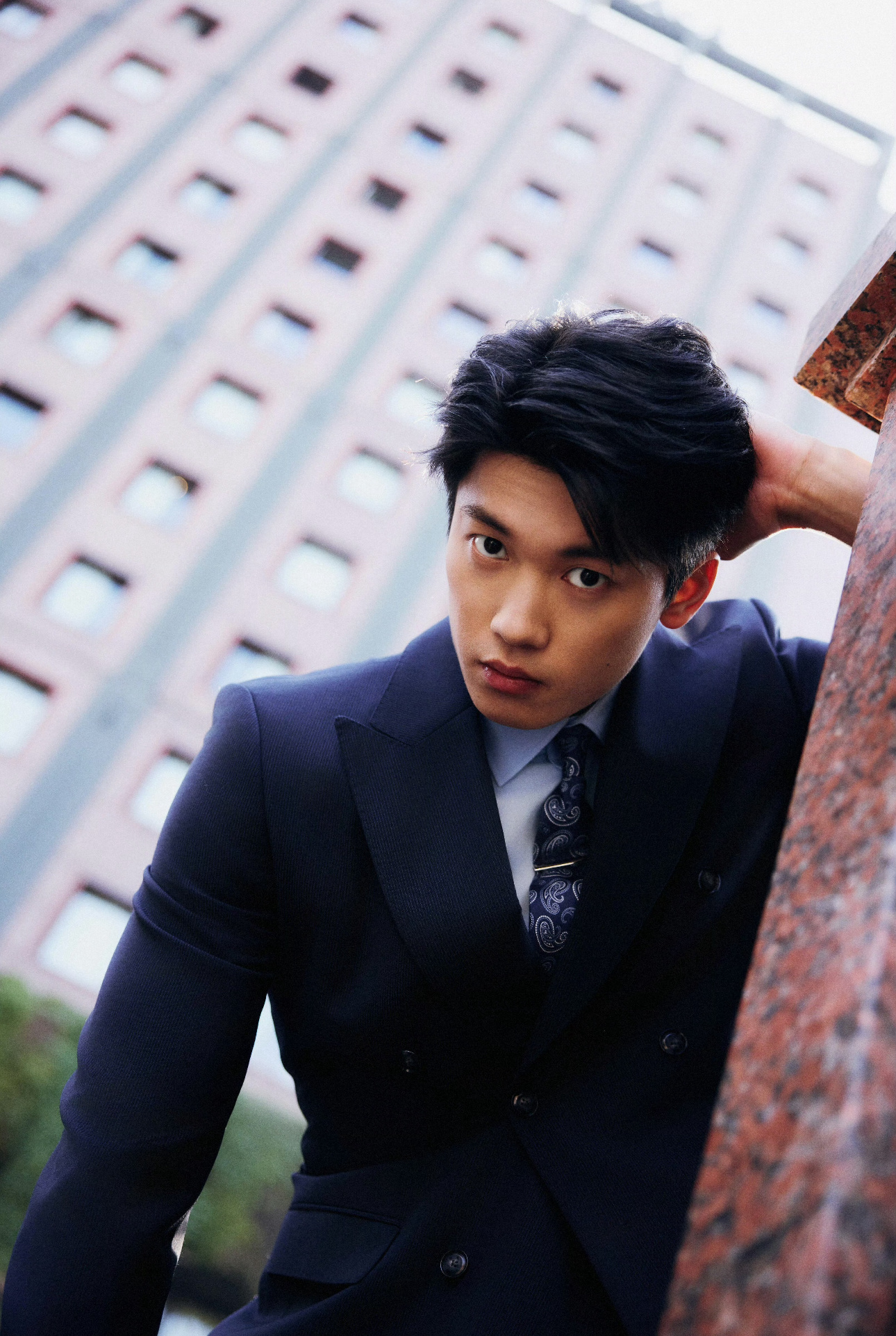 再次亮相米兰时装周的游泳奥运冠军汪顺，行走的男模。 