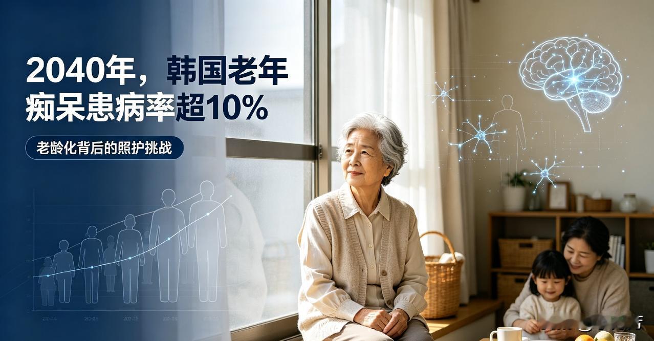 老龄化压力凸显了，
韩国官方预测，
再过四年韩国老年痴呆比例破10%。
 
根据
