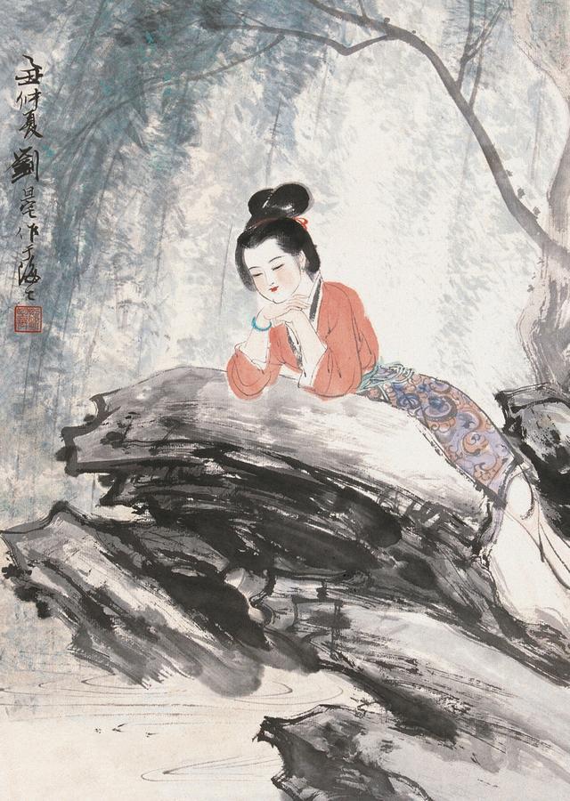 上联：常待柳下观鱼戏
下联：[玫瑰]

网络图片/诚谢侵删