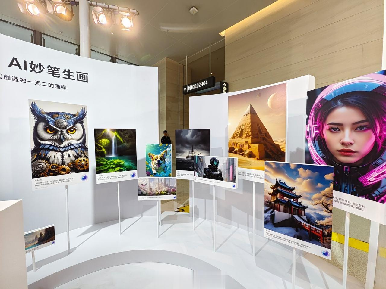 vivo 的生成式AI 大模型，妙笔生画，可以输入一些指令关键词描述，自动生成卡