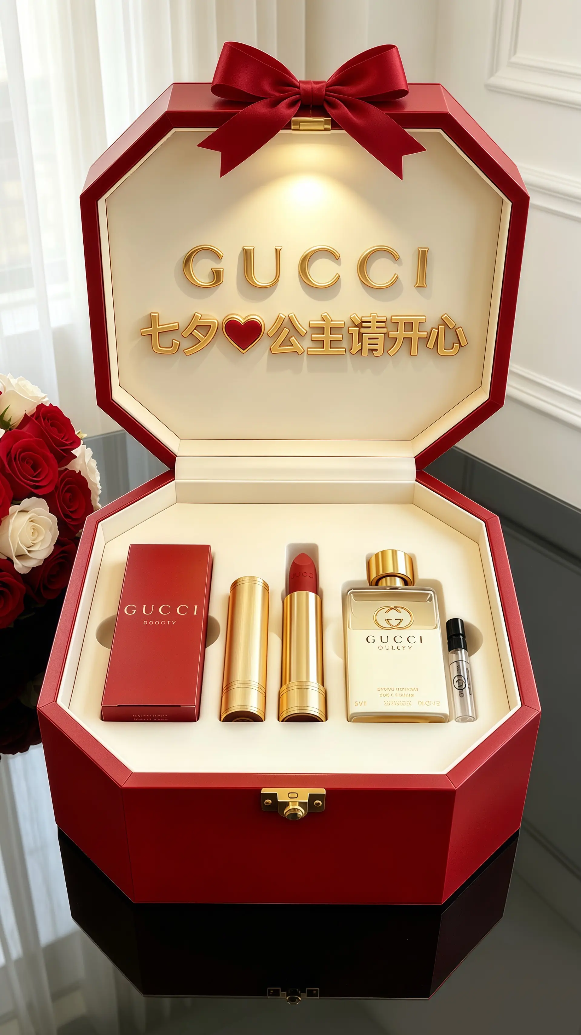 gucci礼盒 女生不能拒绝的礼物 七夕节礼物  女生喜欢收到的礼物 七夕礼物