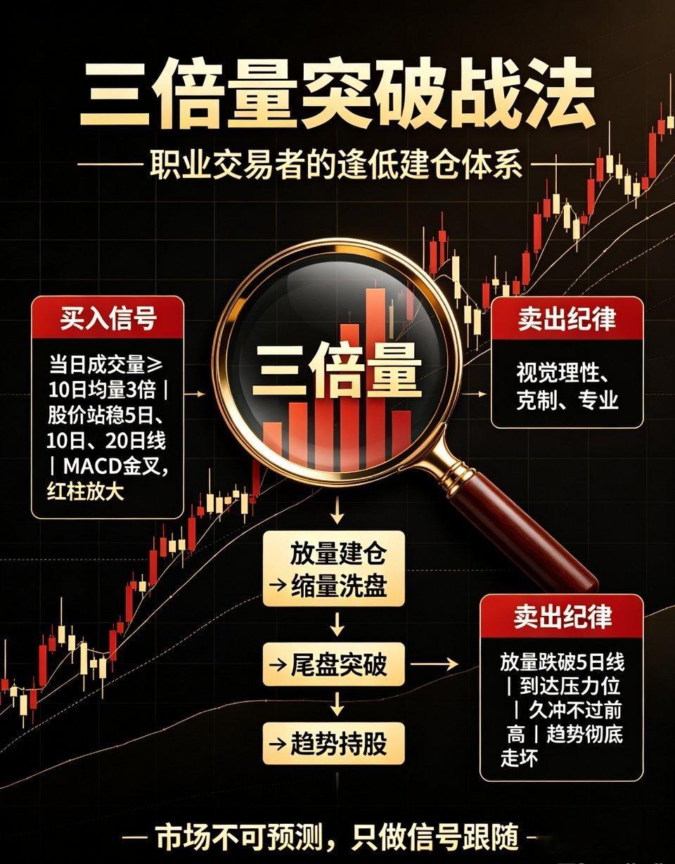 A股行情上海炒股大佬坦言：当下股市想要逢低布局，务必吃透三倍量法炒股多年我发现，