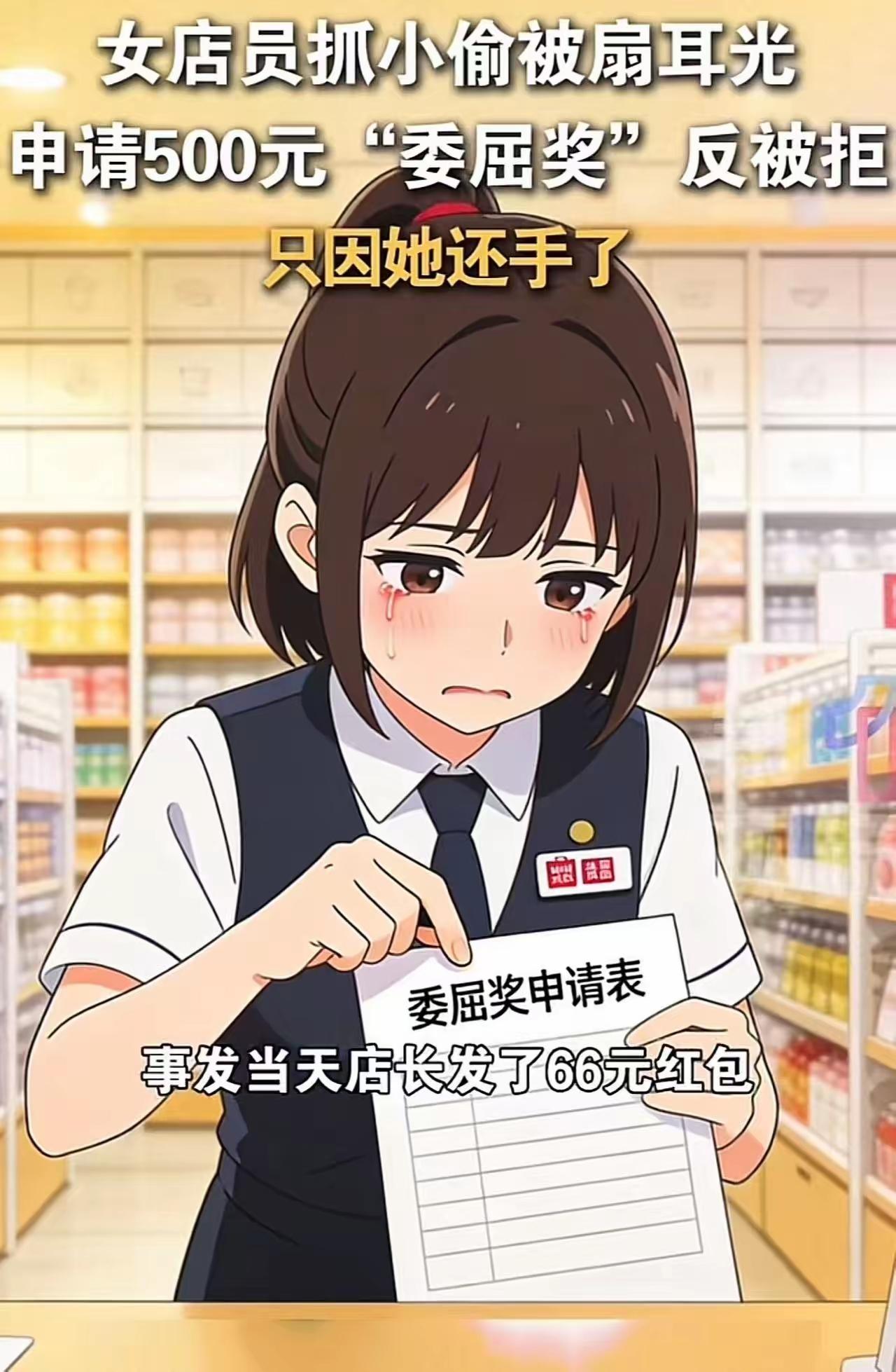 抓小偷反被骂？公司拒发 500 元委屈奖：你还手了，顾客也受伤！女员工怒辞：这窝