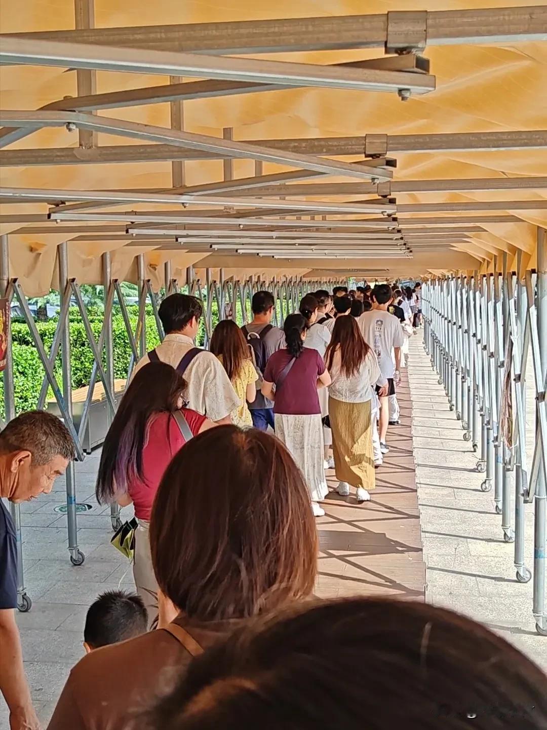 河南博物院，怎么这么火呀？提前5天预约，还是一票难求。排队入场的游客，简直比火车