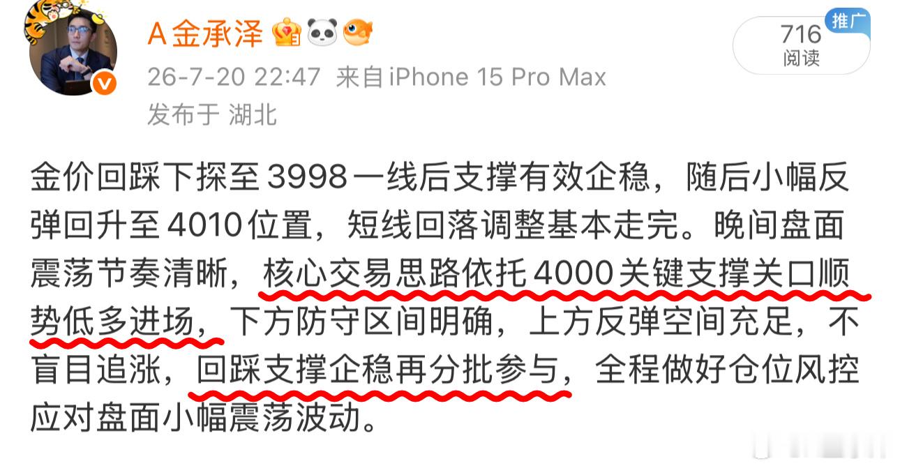 晚间思路给到4000附近的哆，最高㸃抵达4019，20㸃箜间场外的朋友自行把握利