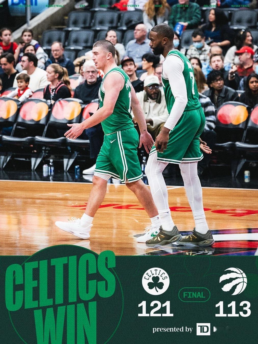 凯尔特人国度 FINAL : Boston Celtics 【 121-113 